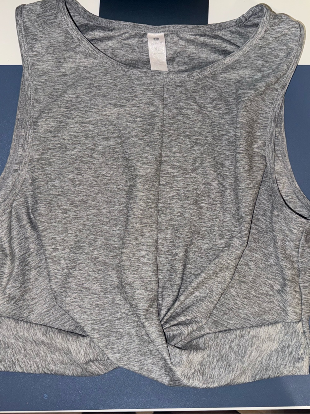 aerie Heathered Gray Scoop Neck Tank